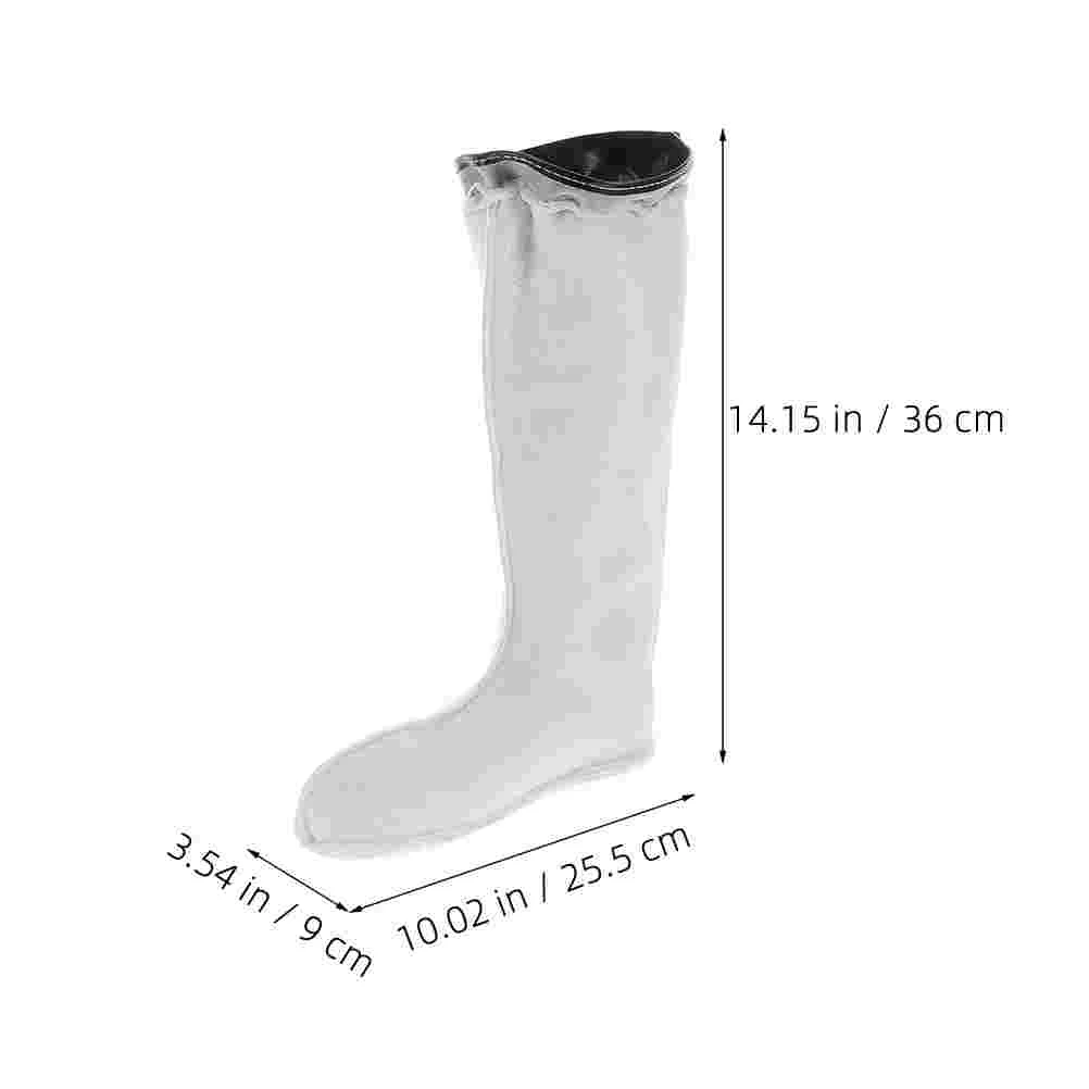 Warme Regenstiefel, Wollfutter für Damen, Socken, hoher Schaft, Fleece-Schuh, kurz, Plüsch, Herren