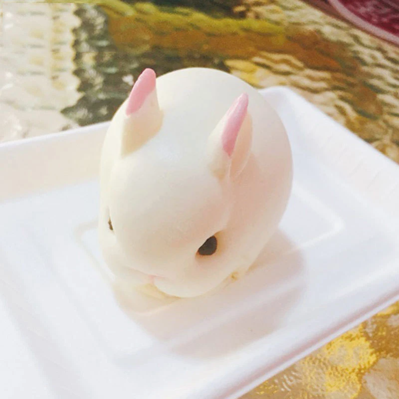 Molde de conejo de silicona para Fondant, molde de conejito para pastel de Chocolate, Decoración de Pastel de Mousse de 6 cavidades, molde para hornear de postre, modelo de vela DIY