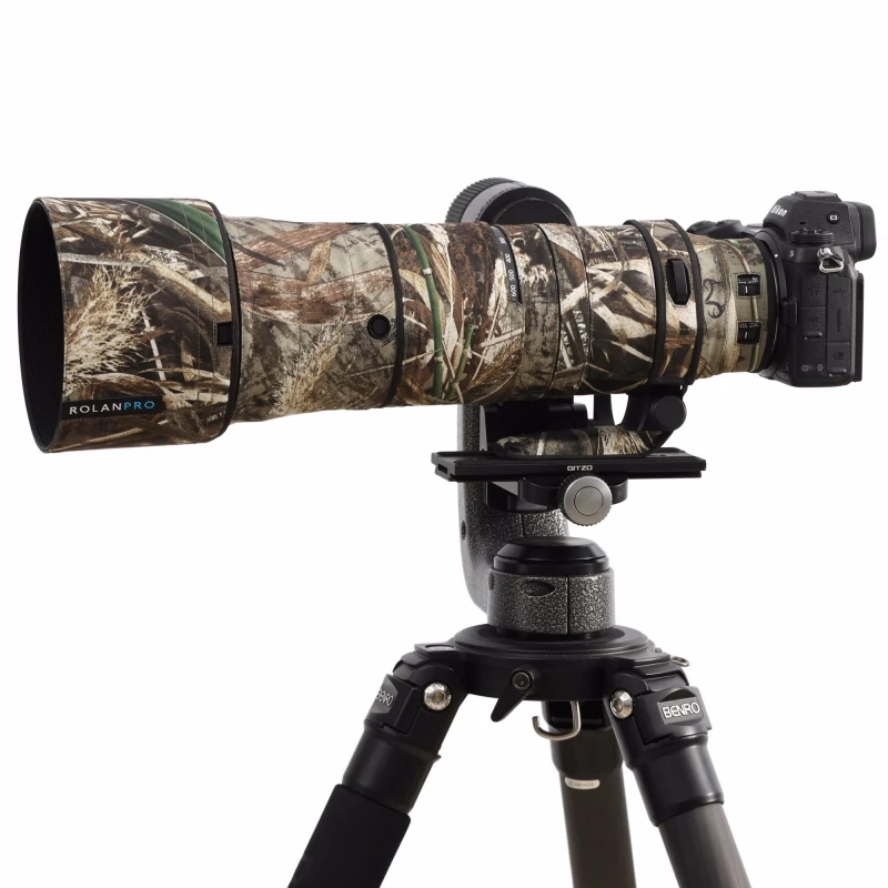 ROLANPRO Lens Coat For Nikon Z 180-600mm F/5.6-6.3 VR Waterproof Protective Case Camouflage Rain Cover Z180-600 Guns Sleeve