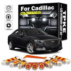 TPKE For Cadillac CTS 2003-2015 2016 2017 2018 2019 Canbus Error Free LED Interior Light Kit Reading Map Dome License Plate Lamp