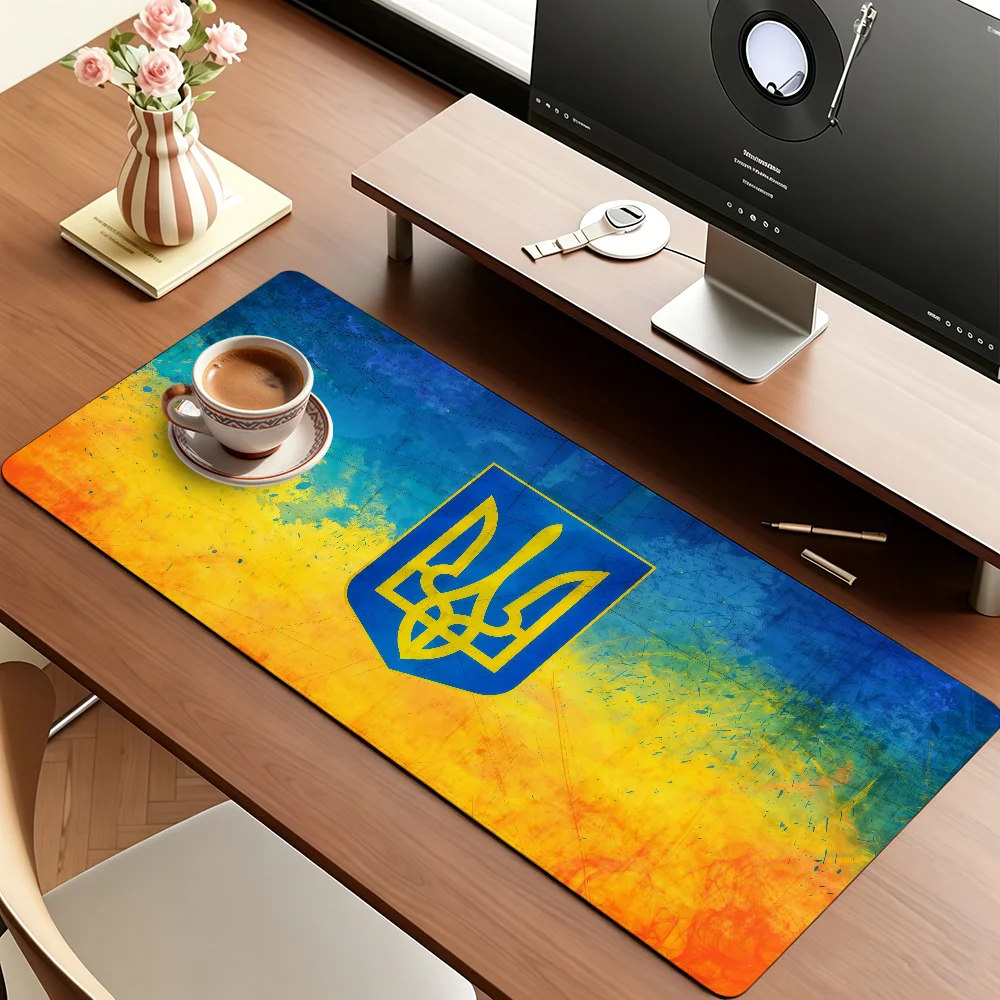 

National Ukraine flag Mouse Pad For Office Gaming And Keyboards Non-Slip Large Waterproof
