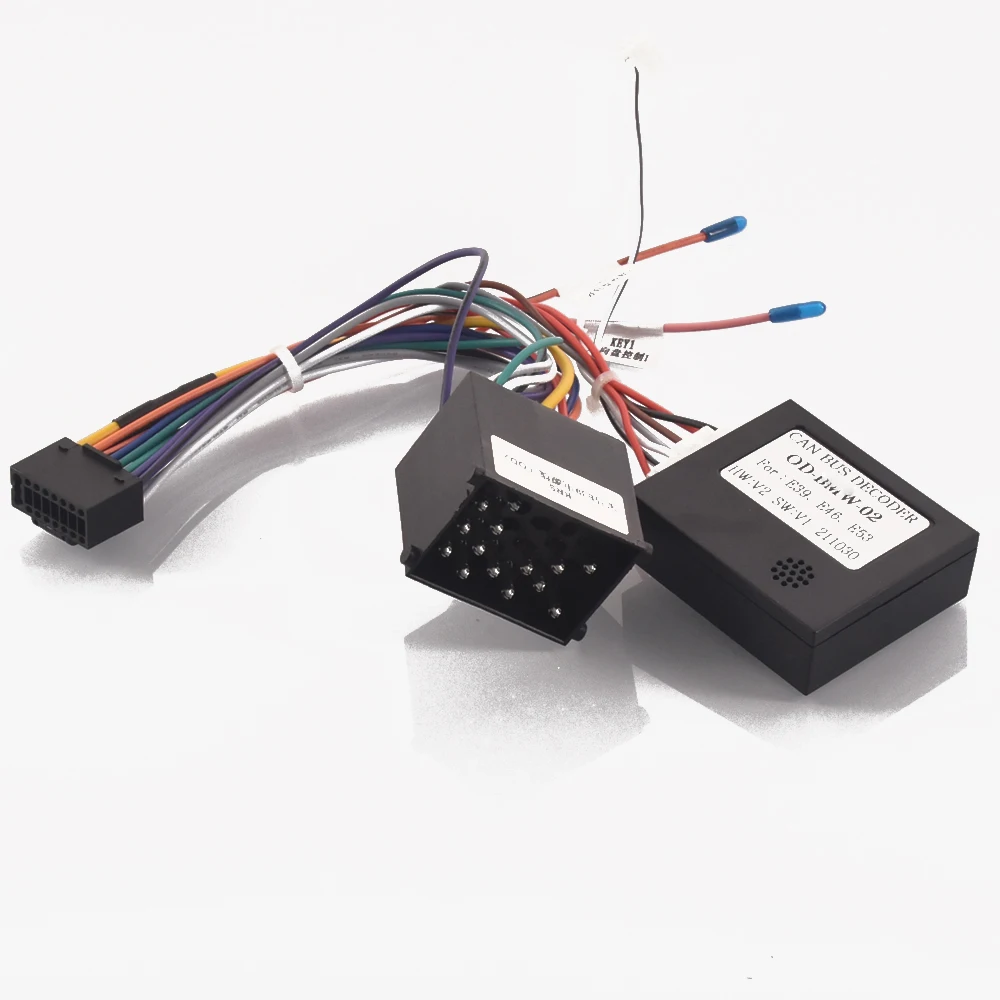 Car Radio Stereo Wiring Harness Cable Adapter Android 16pin For BMW E46 3 series E39 5series E53 X5