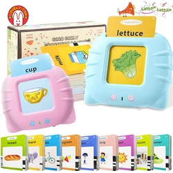 Jeu de mots à vue pour enfants, cartes Flash apprentissage de l'anglais Machine éducation livre électronique pour tout-petits de 2 à 6 ans Gadget de lecture