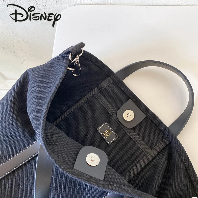 Disney Mickey New Women's Canvas Bag Fashionable High Quality Women's Crossbody Bag Casual Versatile Large Capacity Girl Handbag