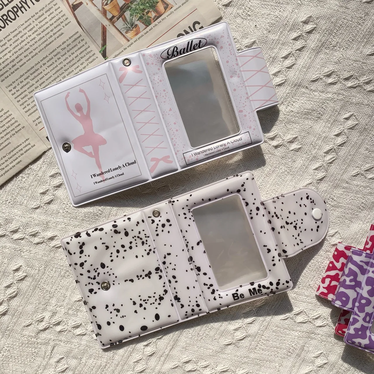 Ballet Sweet Love Stone Pattern Rectangular FramPhoto Bag Star Chasing Card Album