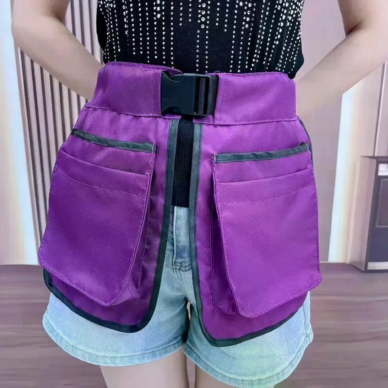 Ethnic Pattern Portable Waist Bag Large-capacity Oil-resistant Multi-Function Tool Pouch Stain-resistant Polyester Durable