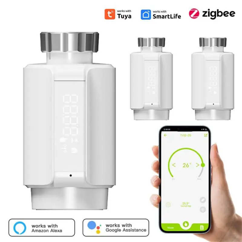 

Программируемый термостат Tuya ZigBee, привод радиатора с Wi-Fi, работает с приложением Alexa Google Home