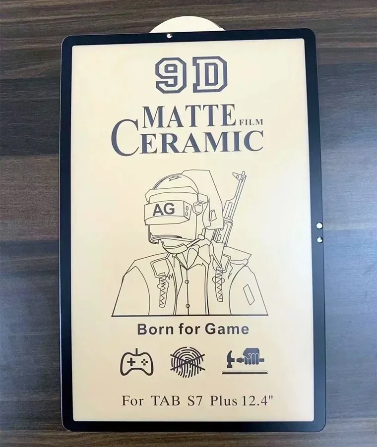 Для Samsung Galaxy Tab S8 S7 Plus Ultra S7+ S7 FE S7fe 12.4 Tab A8 Керамическая матовая пленка для защиты экрана без отпечатков пальцев, а не стекло