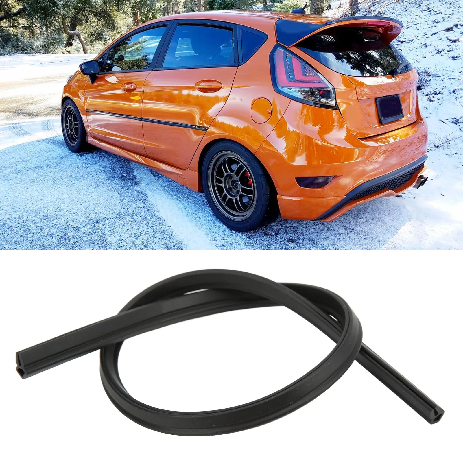Dustproof Rainproof Tail Light Sealing Strip Noise Reduction Rear Light Lamp Gasket Replacement for Fiesta MK6 Mk7 O/S