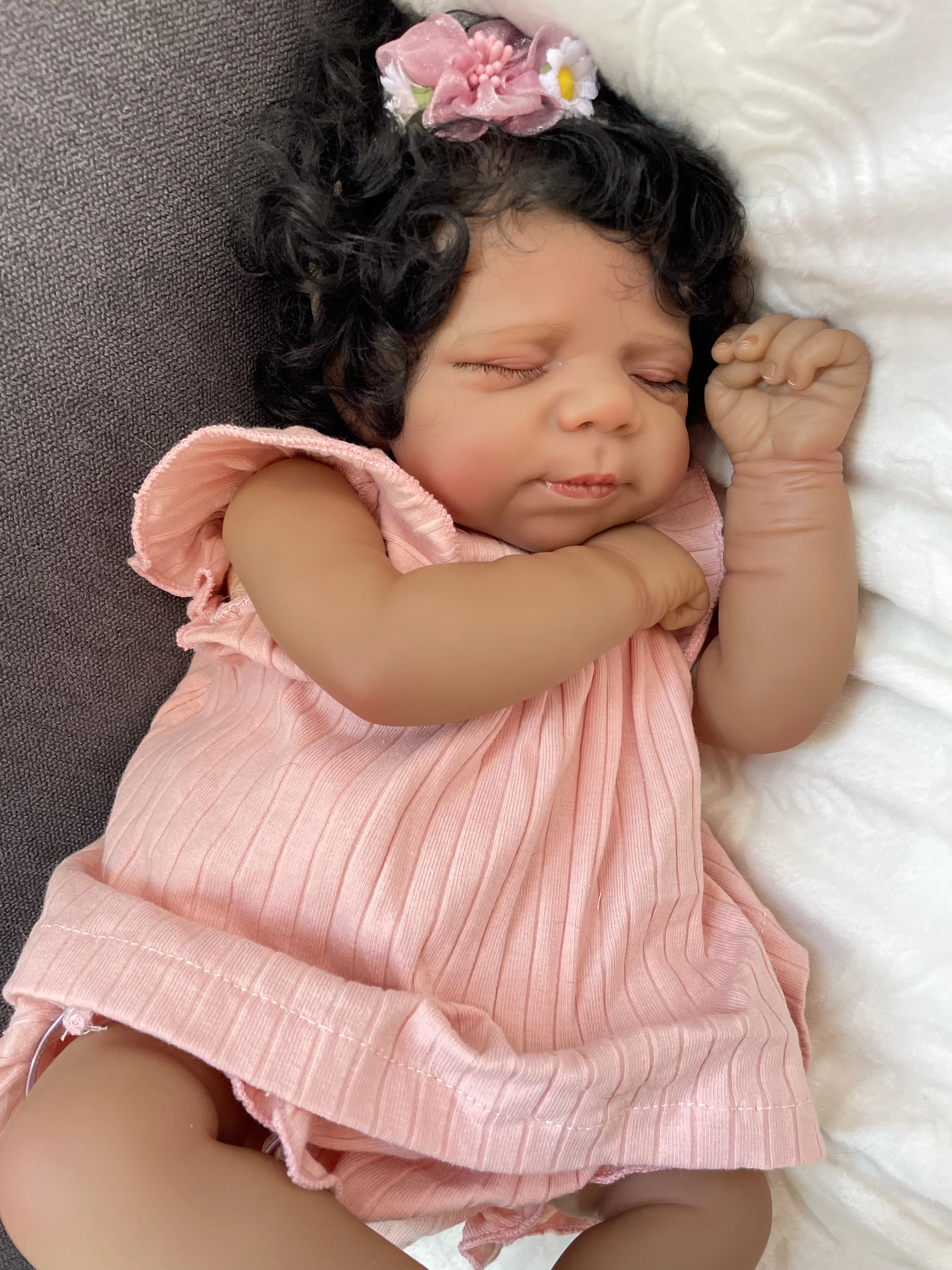 Baby Products For Curly Hair - 19-calowa Pascale Dark Skin Miękkie tkaniny