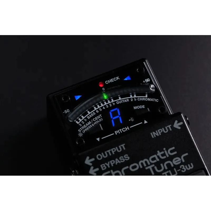 TU-3W Chromatic Tuner Line Selector Pedal With Selectable Buffered And True-Bypass Operation Discriminating Players