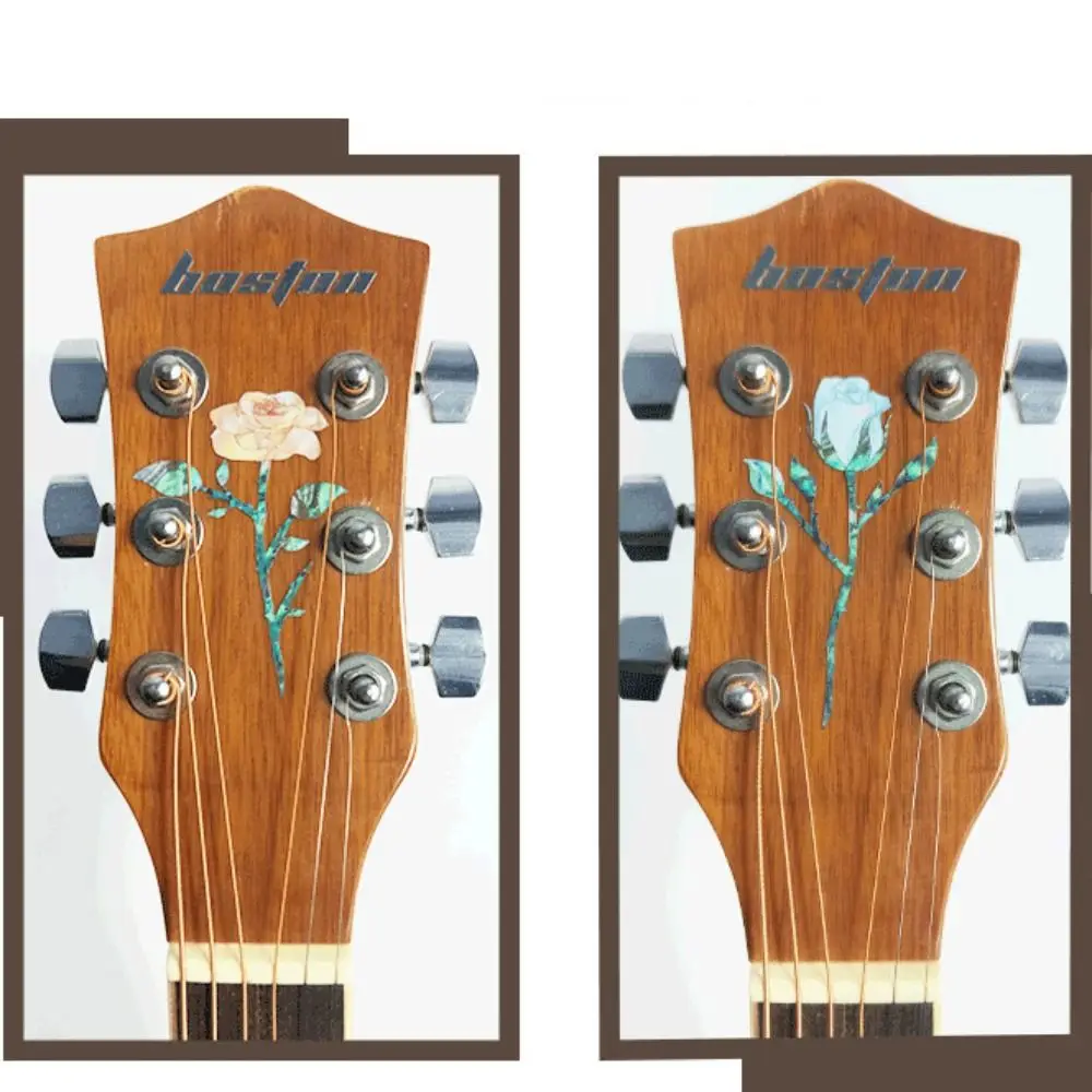 Novelty Guitar Head Sticker DIY PVC Guitar Panel Sticker Personalise Inlay Sticker Guitar Headstock Decal Guitar Beginner Gifts