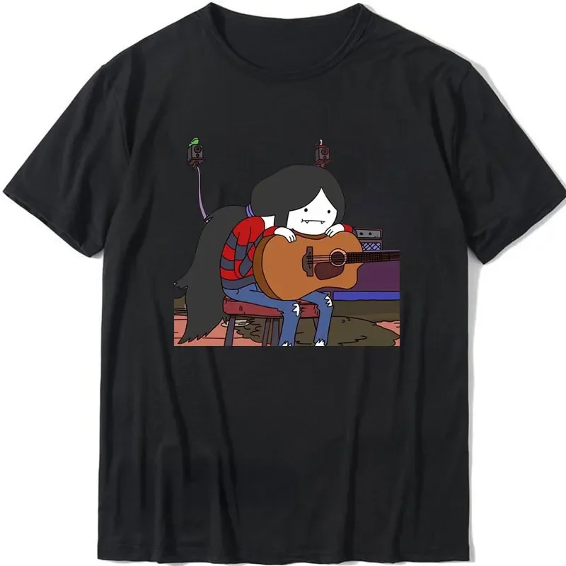 Adventure Time Anime T-shirt Marceline Vampire Queen Live At Candy Tavern Short Sleeve Funny Design Aesthetic Men Tumblr T Shirt