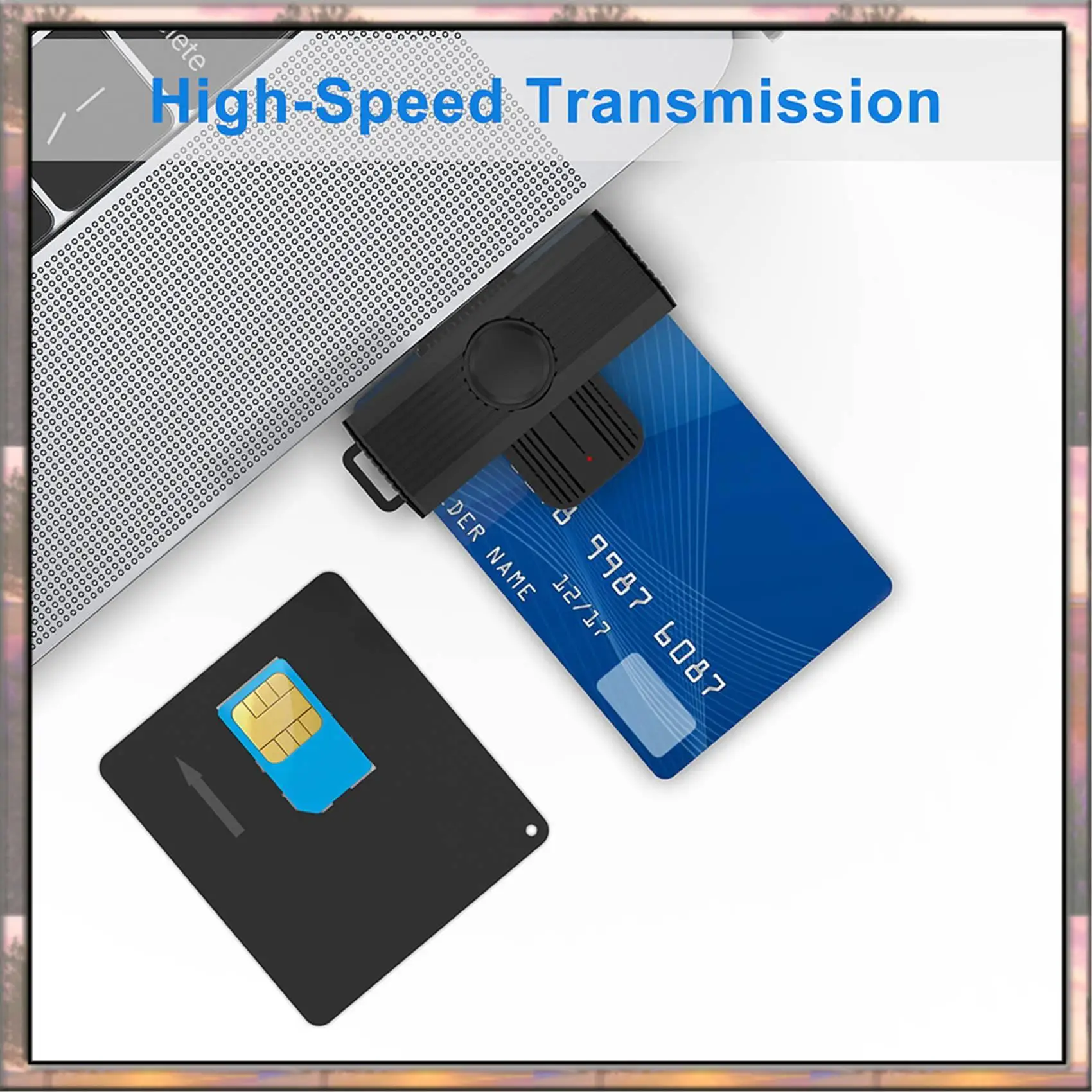 

BAAZ HOT Smart Card Reader Smart Card/SIM/ID/CAC Card Smart Card Reader Adapter For Android Phones PC Computer