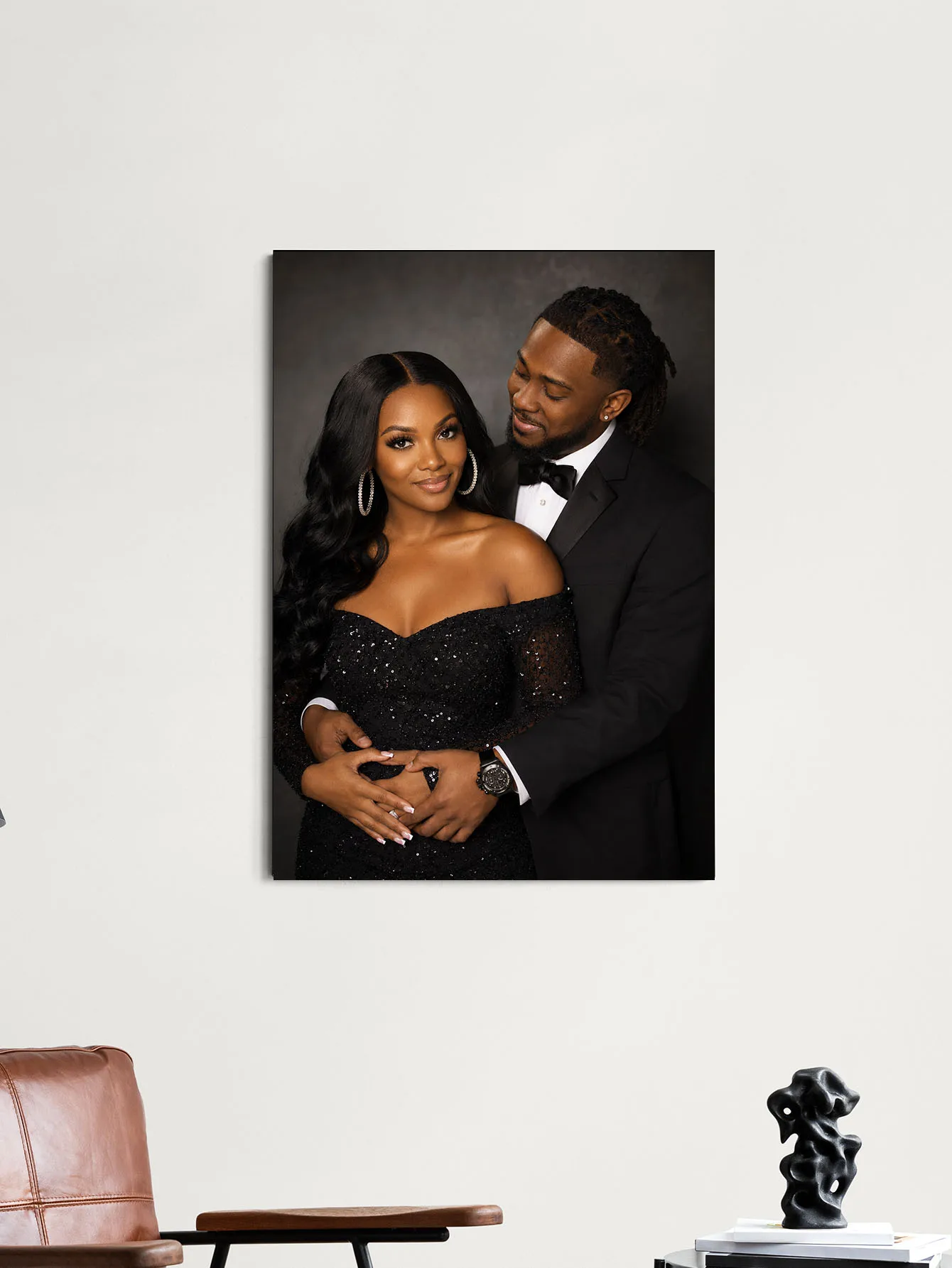1 Stück personalisiertes Leinwandbild mit Foto, individuelle Wanddekoration ohne Rahmen für Paare, personalisiertes Poster als Geschenk für einen Heiratsantrag oder zum Jahrestag. – Detail 2