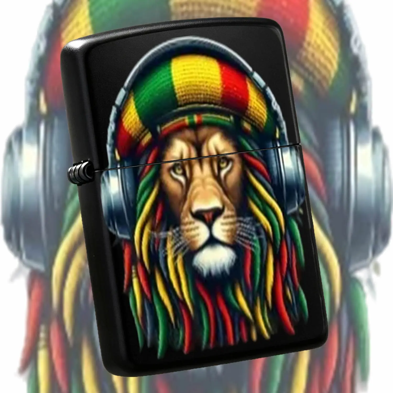 Creative Rasta Style Lion Decorative Lighter Reggae Culture Themed Portable Daily Use Item Trendy Unique Accessory For Home Outdoor Travel Multi-Scenario Practical Gift For Reggaelovers And Trend Chasers A Humorous And Interesting Lighter