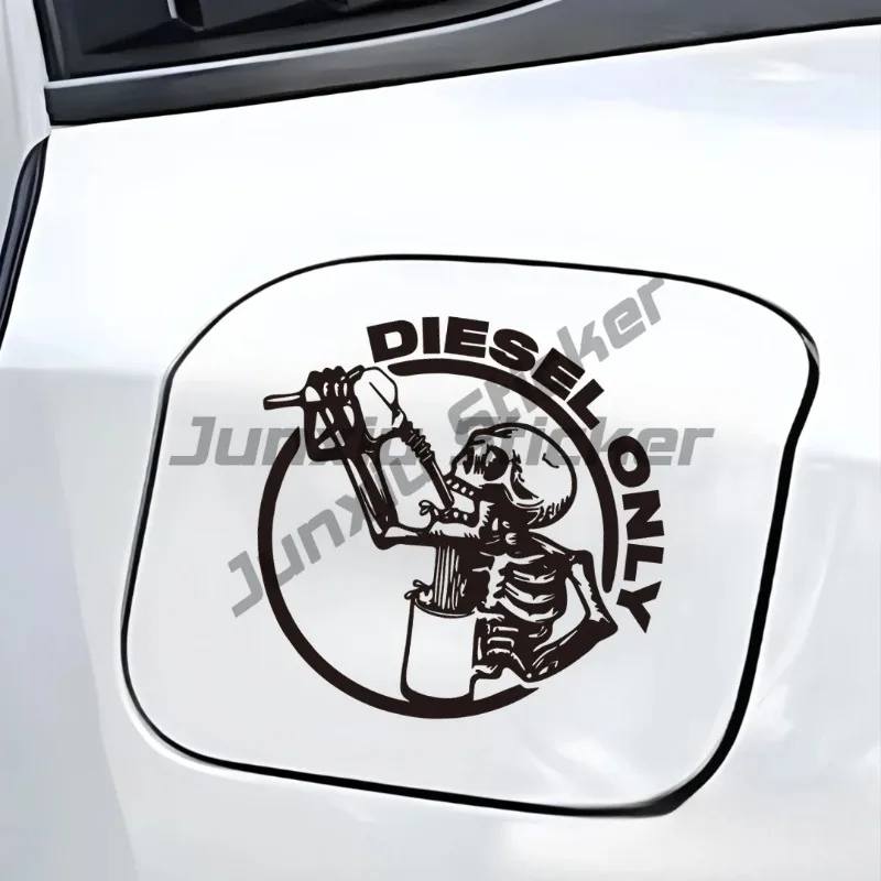 

Pickup Off-road Vehicle SUV Sedan Fuel Tank Cap Sticker Skull Head Decoration Car Sticker Personalized Funny
