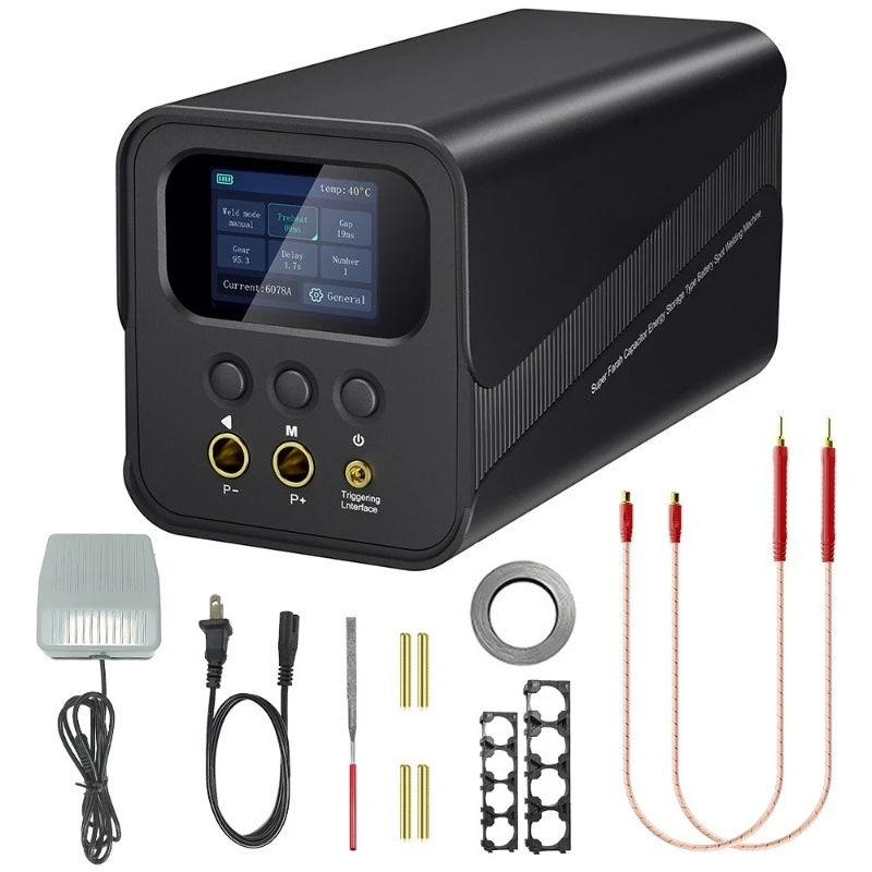-SK-10P 2.0 color screen super Farad capacitor high power household integrated spot welding machine