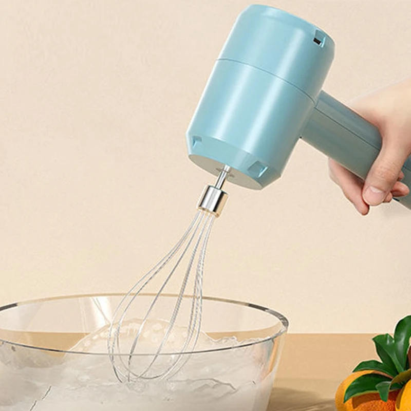 Handheld Baking Tool Electric Egg Whisk Egg White Cream Wireless Whisk And Mixer