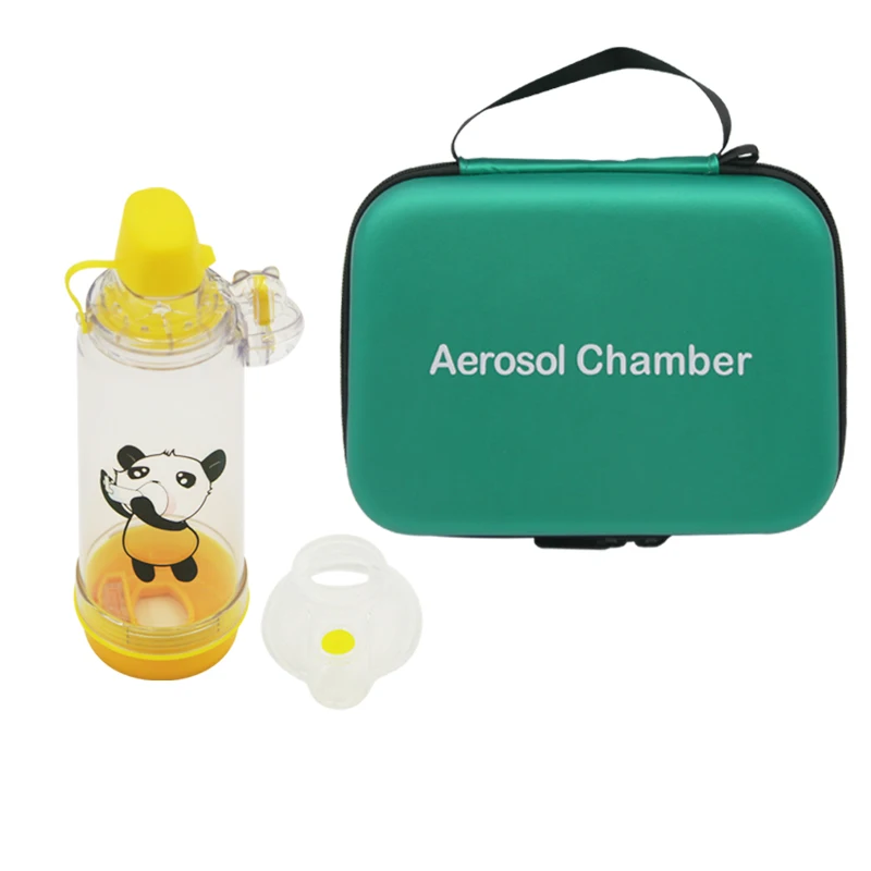 Inhalateur en silicone pour chambre à aérosol, bouteille de nébulisation, haute qualité, inhalateur d'espacement pour l'asthme, chambre pour adulte, enfant, bébé