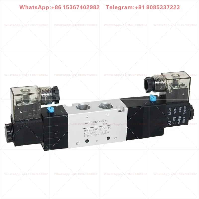 Solenoid Directional Control Valve 8W5510-10/8W5520-10/8W5530C-10 DC24V AC220V Industrial Pneumatic Part