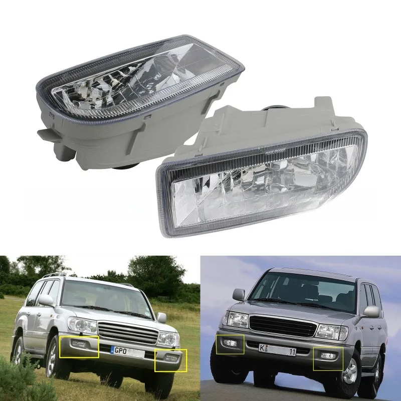For Toyota Land Cruiser 100 HDJ100 FZJ100 FZJ105 1998 1999 2000 2001-2007 81220-60032 Fog Lights Fog Lamp Headlight Driving