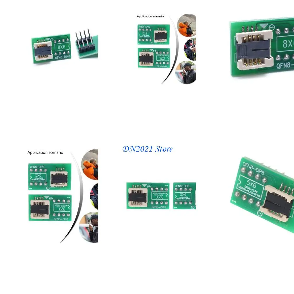 

Программное преобразователь программирования F3KE DIP8 для QFN8 MLF8 MLP8 WSON8 Чип 6x5 8x6 мм
