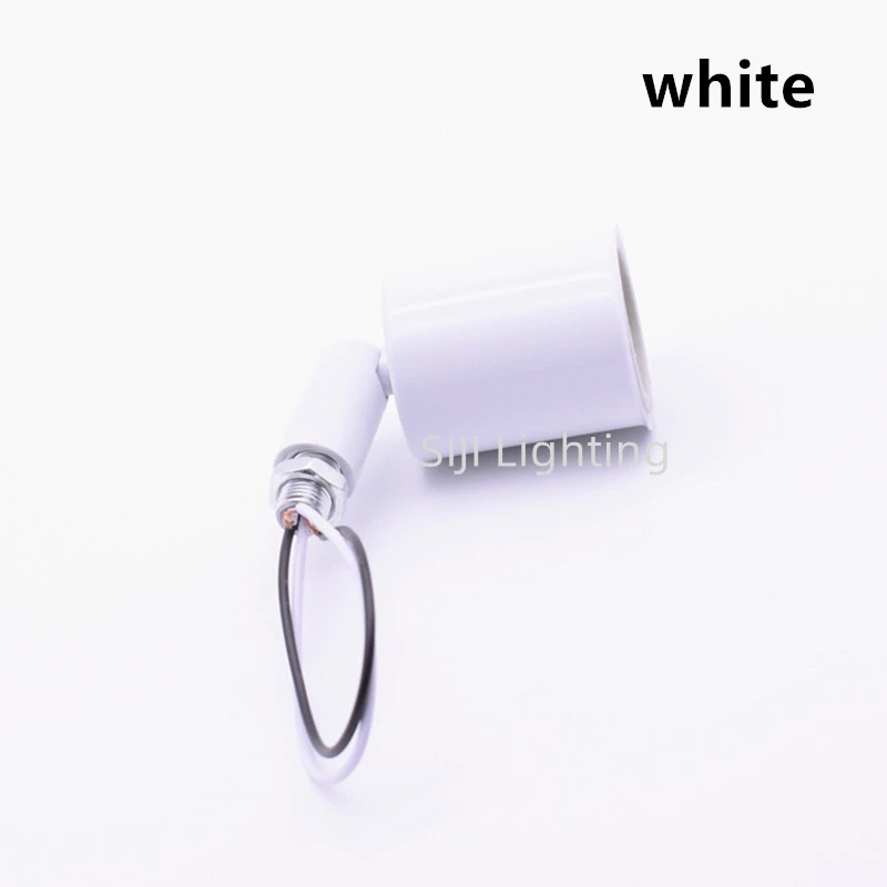 E27 Socket Lamp Holder Ceramic Lamp Holder with Lamp Base Adapter Universal Joint Lamp Base for Led Pendant Lights Wall Lamp DIY