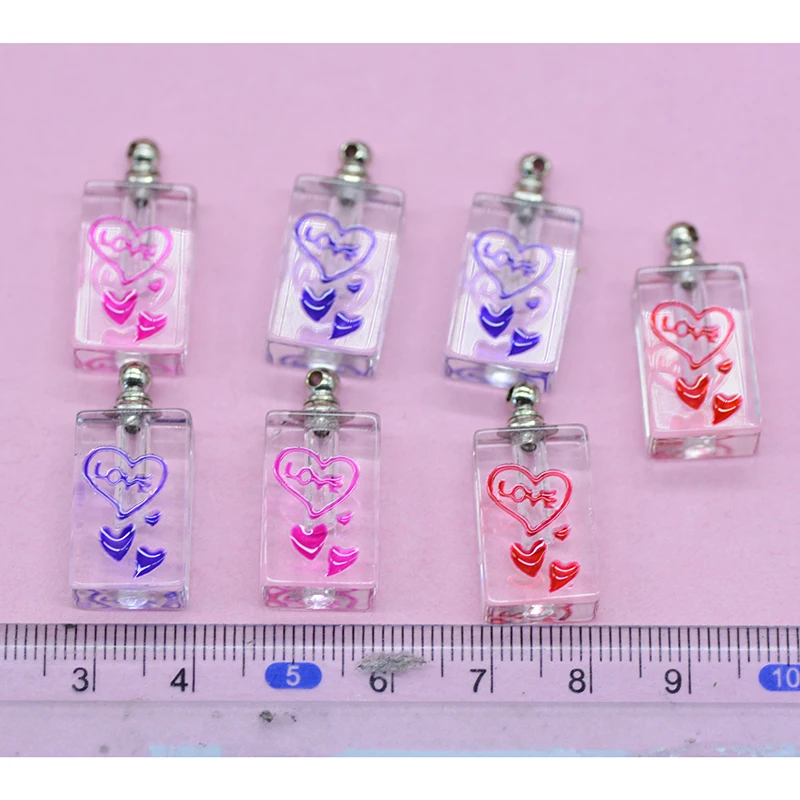 

100pcs/lot mixed designs Crystal Vials perfume vial bottle Rhinestone vial pendants