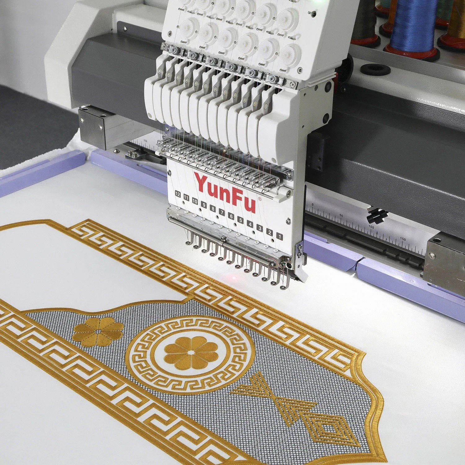 High-Speed 1200 Rpm Ptp Single-Head Programmable Embroidery Machine Computerized Monogram Computer