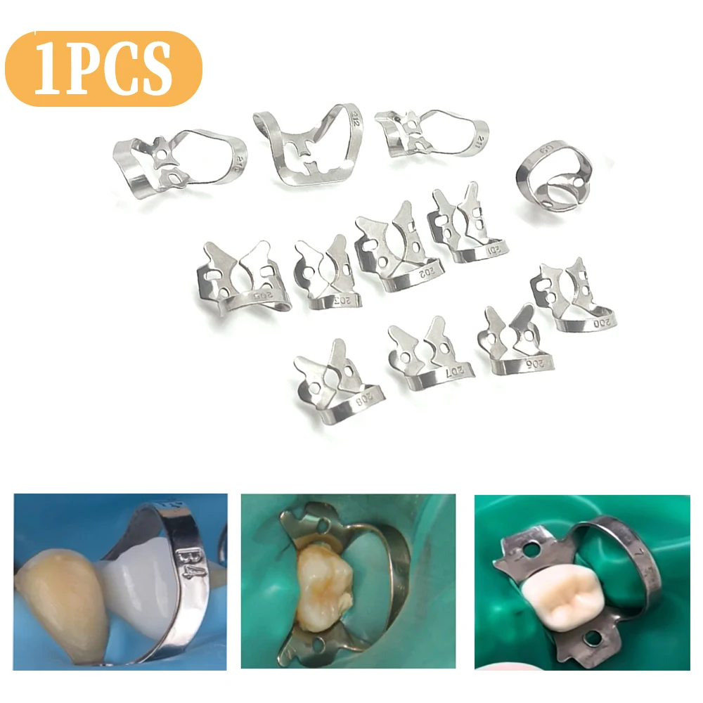 

Dental Rubber Dam Clamps Stainless Steel Endodontic Restorative Barrier Clips Oral Dentistry Materialstools