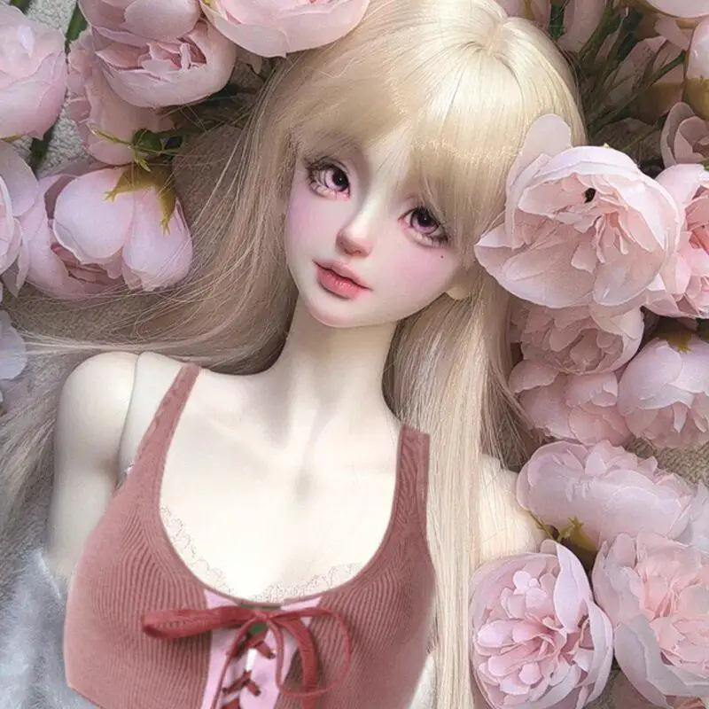 for 1/3 1/4 1/6 Kawaii Bjd Doll Wig Unstyled Long Straight Hair Blank Heat Resistant Fiber for Bjd Doll Diy Dolls Accessories