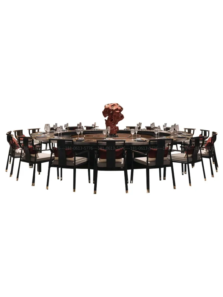 طاولة مستديرة كبيرة كهربائية من بلاطة الصخور، مجموعة أريكة طاولة مستديرة لمطعم نادي الفندق