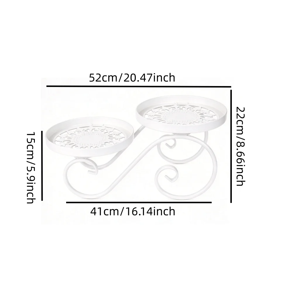 Thickened Metal Tube Plant Stand with Multi Tier Layout for Efficient Space Use in Small Living Areas or Balconies