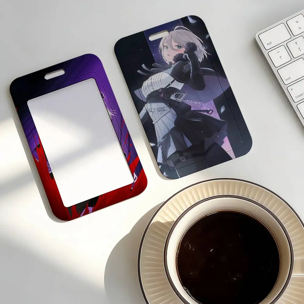 Game Chaos Zero Nightmare Renoa Card Holder Work Permit Access Bus Subway Cards Protective Sleeve