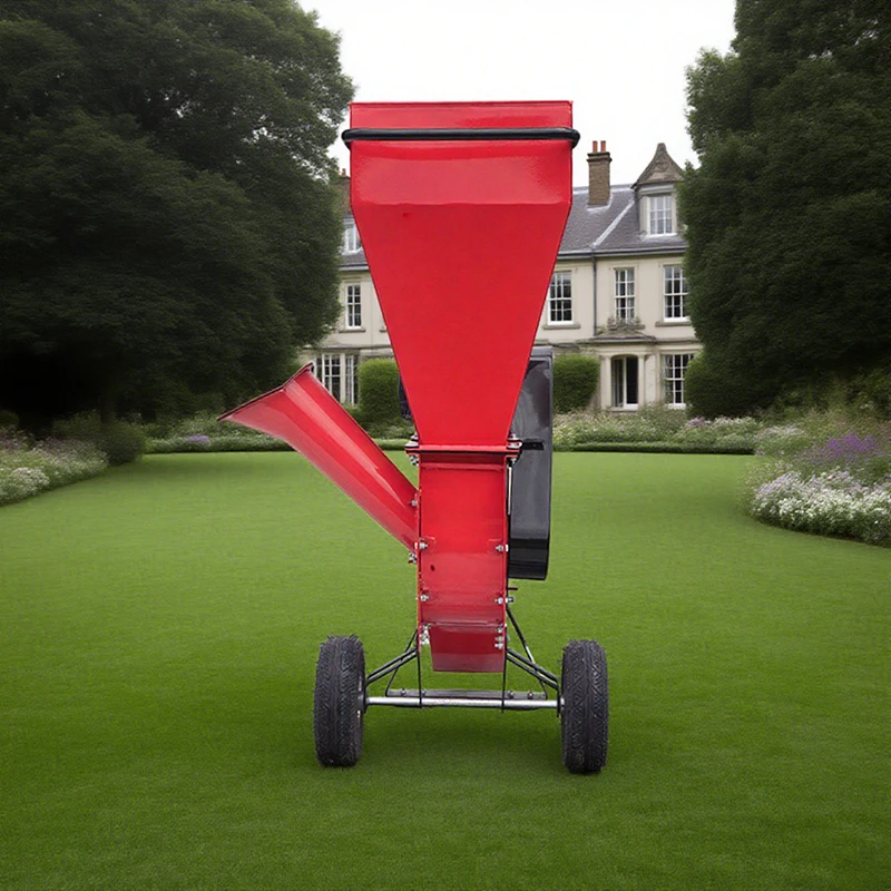 เครื่องบดไม้จากโรงงานขายตรง เครื่องย่อยกิ่งไม้สำหรับขายในสวน จัดส่งรวดเร็ว เครื่องบดกิ่งไม้