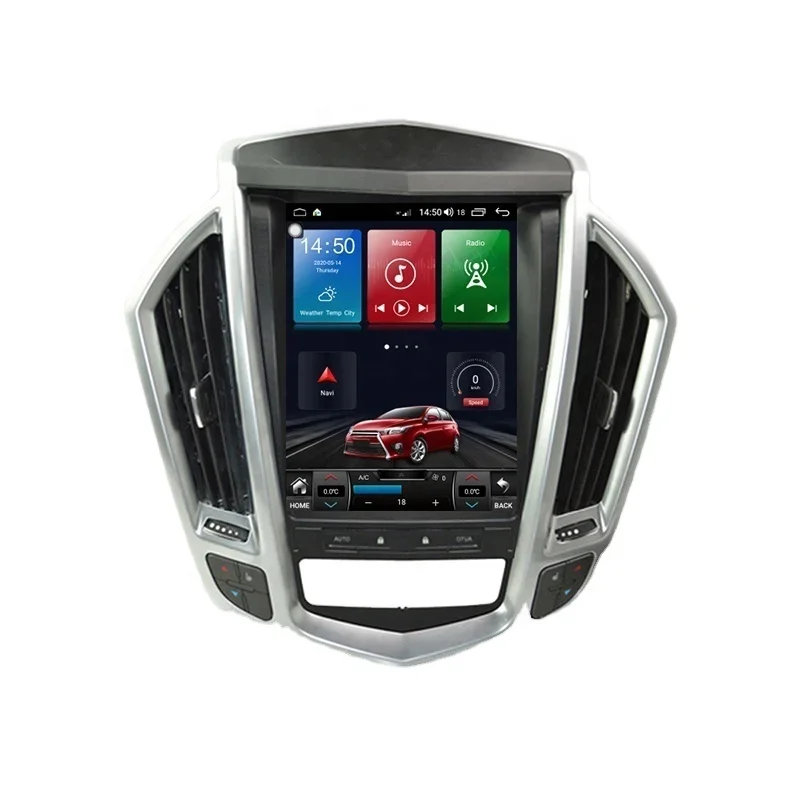 

12,1 "Android 10,0 8 ядер 4 + 64 ГБ с вертикальным экраном автомобильный мультимедийный плеер авто GPS-навигация для Cadillac SRX 2009-2012