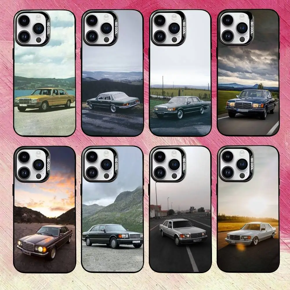 

Super W-W116 Car Phone Case For iPhone 17,16,15,14,13,12,11 Plus,Pro Max,XS,Colorful Silver Phone case Funda Cover