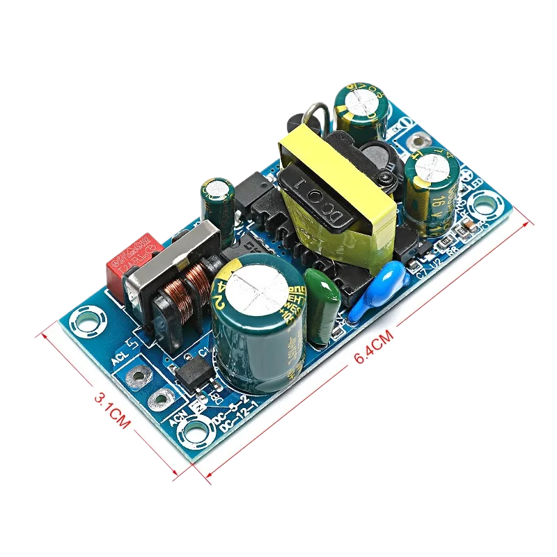 Модуль понижающего преобразователя напряжения AC220V в DC5V/12V/24V/36V/48V, встроенный, высокомощный, 3A/5A/8A/9A