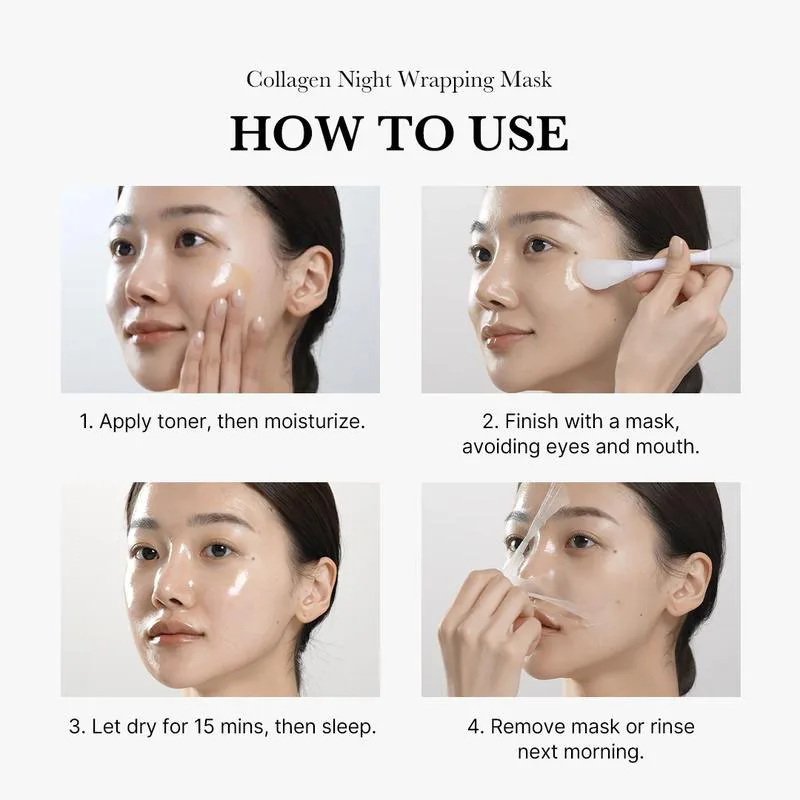 Delicate and Moisturizing Collagen facial mask Moisturizing and Firming Collagen Tearing facial mask