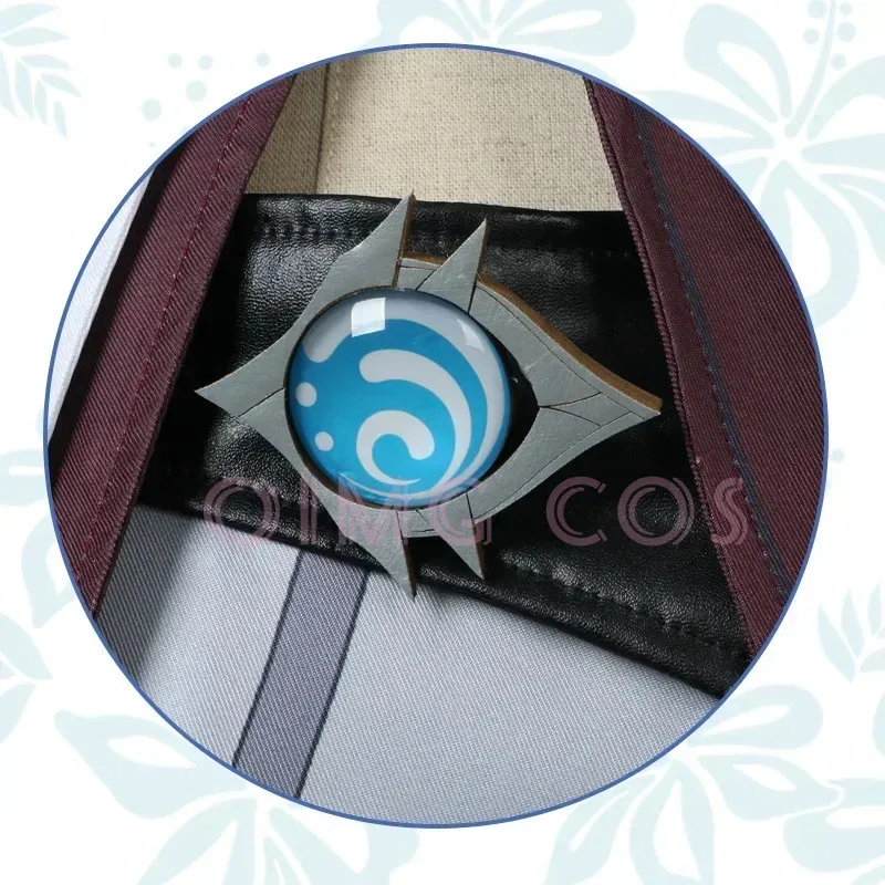 

CyGenshin Impact Tartaglia Косплей Костюм Униформа Парик Аниме Костюмы на Хэллоуин для мужчин Игра