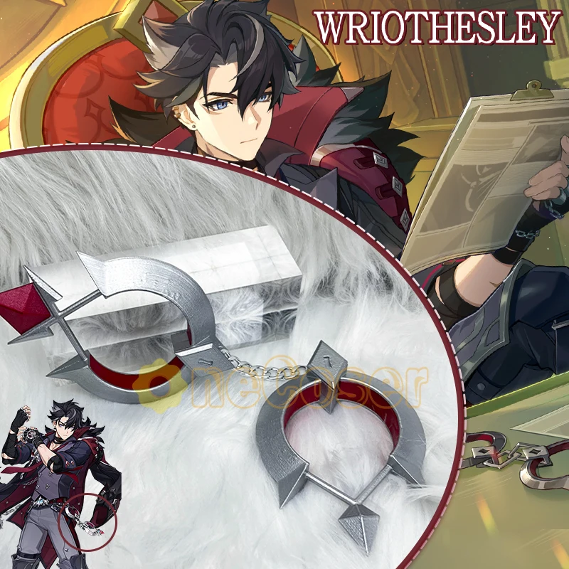 Wriothesley Cosplay Prop Game Genshin Impact Handcuffs Props Accessories Overture Teaser Fontaine