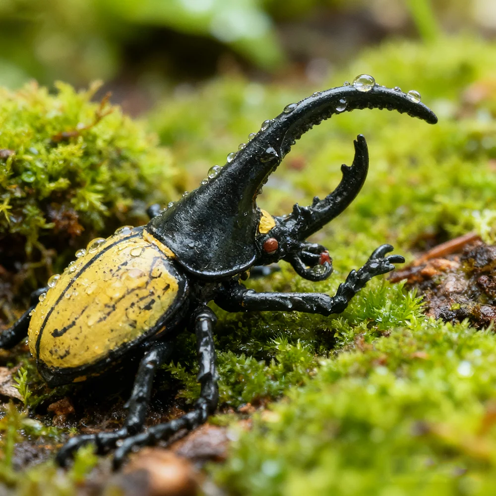 Toymany محاكاة الحشرات والخنفساء هرقل خنفساء نماذج للحيوانات لعبة شخصيات صغيرة دمى عمل التماثيل لعب الأطفال هدية