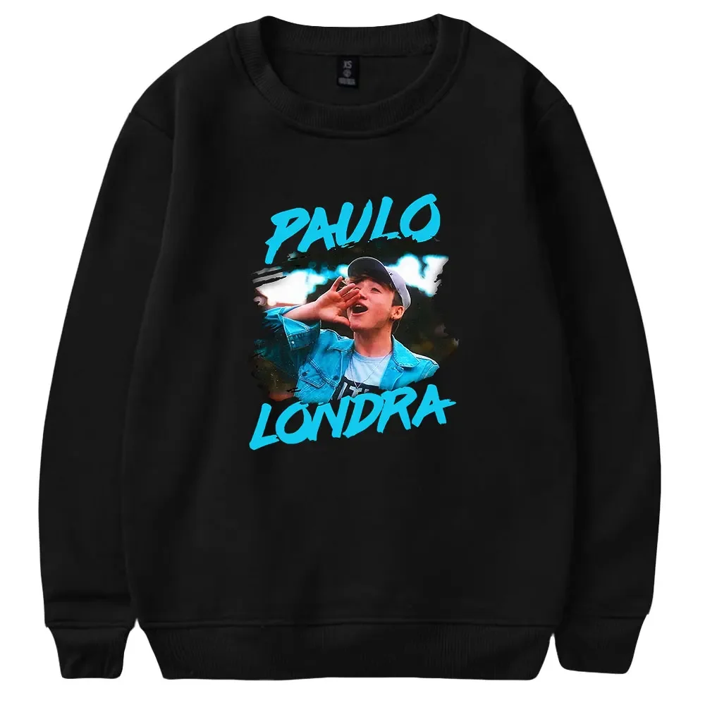 Rapper Paulo Londra Oversized Hoodie Vrouwen Mannen O-hals Lange Mouw Ronde Hals Sweatshirt Casual Trainingspak Hiphop Kleding