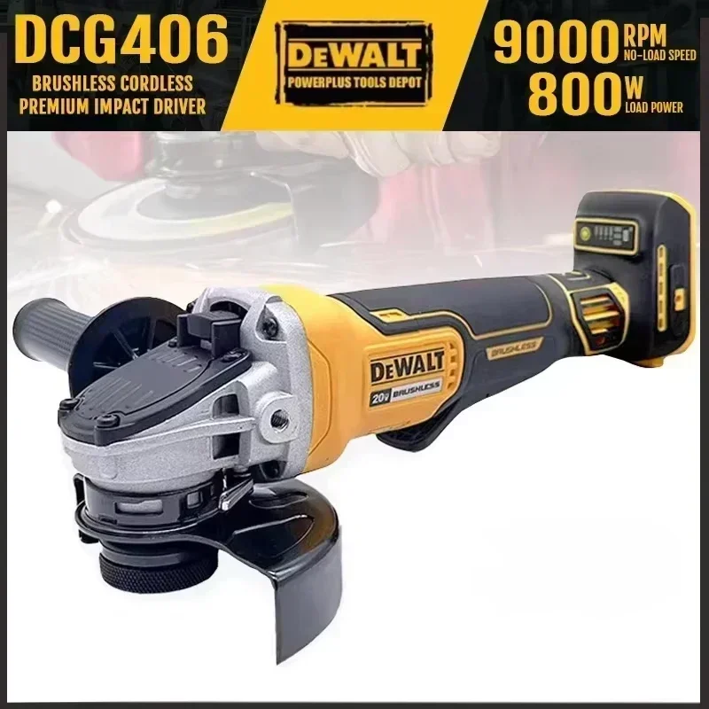 Dewalt DCG406 125MM brushless szögben Daráló 9000RPM cordless Dugvány gépi Becsapódás polisher gépi 20V újratölthető áram Munkaeszköz