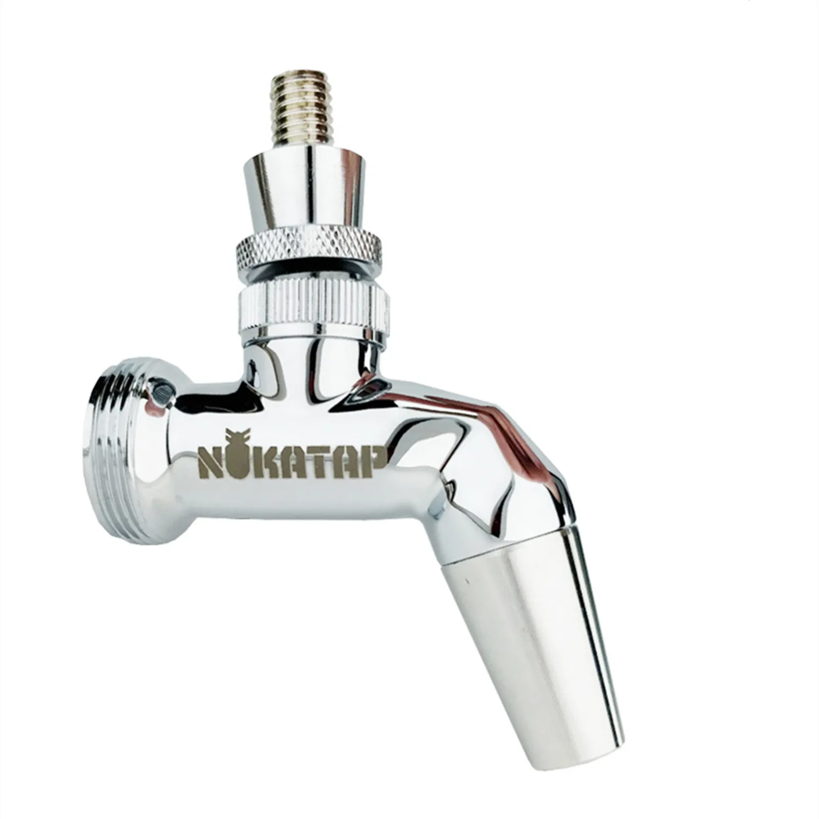 Nukatap Stainless Steel Flow Control Tap Interchangeable Spout Ball Lock Beer Bar Home Brew