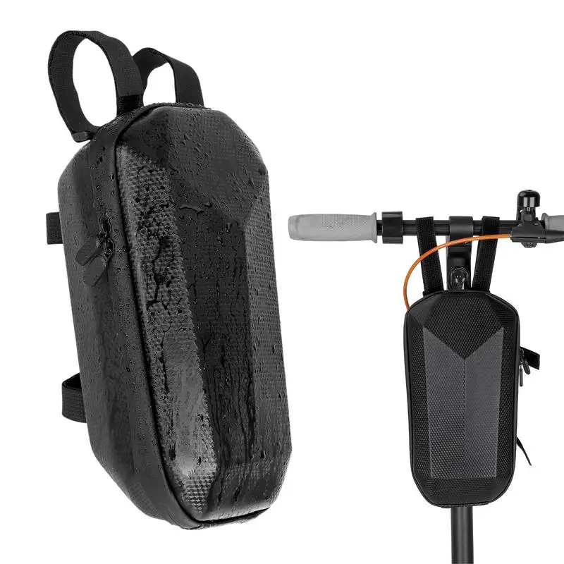 Portable Electric Scooter Bag Storage 4L Cycle Handlebar Bag Hard Shell Bag Rainproof Cycling Organizer Scooter Front Handlebar