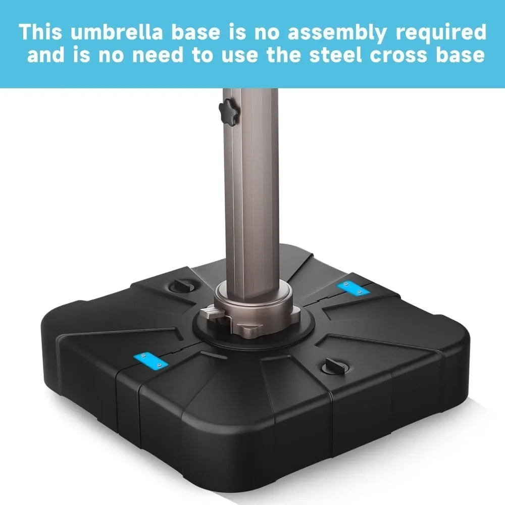 Factory Direct 2026 Umbrella Weighted Base, 300lbs Capacity Heavy Duty Outdoor Offset Umbrella Stand Base