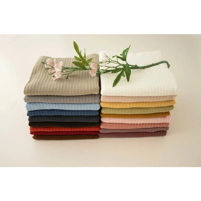 Textured Knit Newborn Backdrop & Stretch Wrap, Baby Layer Posing Fabric for Photography, Swaddling Blanket Studio Prop