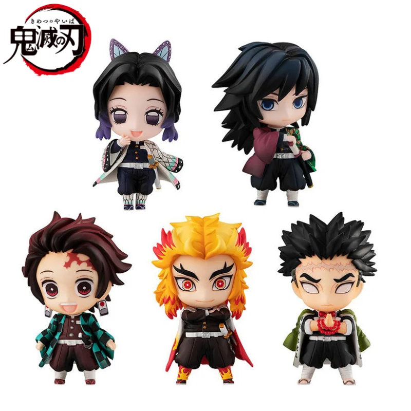 

Demon Slayer: Kimetsu no Yaiba Kamado Tanjirou NezukoQ Edition Мультяшная фигурка Модель слепая коробка Персонализированная настольная игрушка с орнаментом